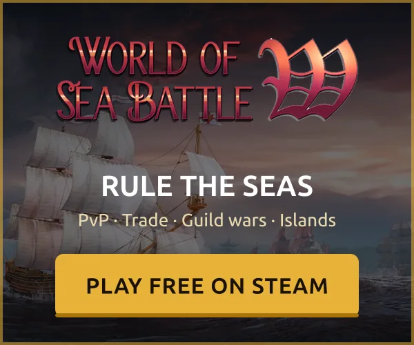 World of Sea Battle — Rule the seas: PvP, trade, guild wars, islands. Play free on Steam.